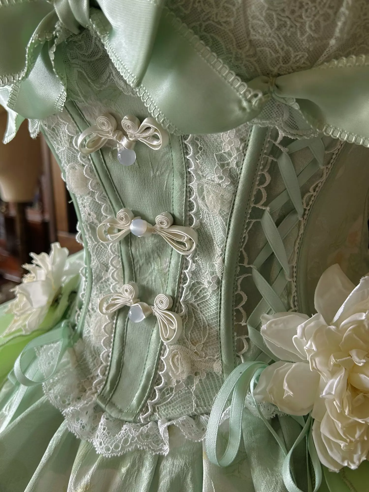 Sweet lolita fairy dress size comparison or layering option showing dress versatility for different styling presentations