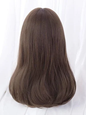 back-view-chocolate-brown-lolita-wig-wavy-texture-curled-ends-realistic-scalp-heat-resistant-fiber