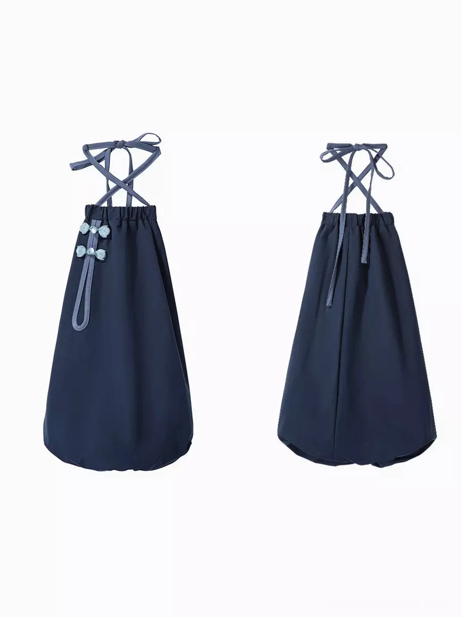 cat ear ouji lolita hooded jacket set dark navy streetwear Japanese alternative fashion lolita community style
