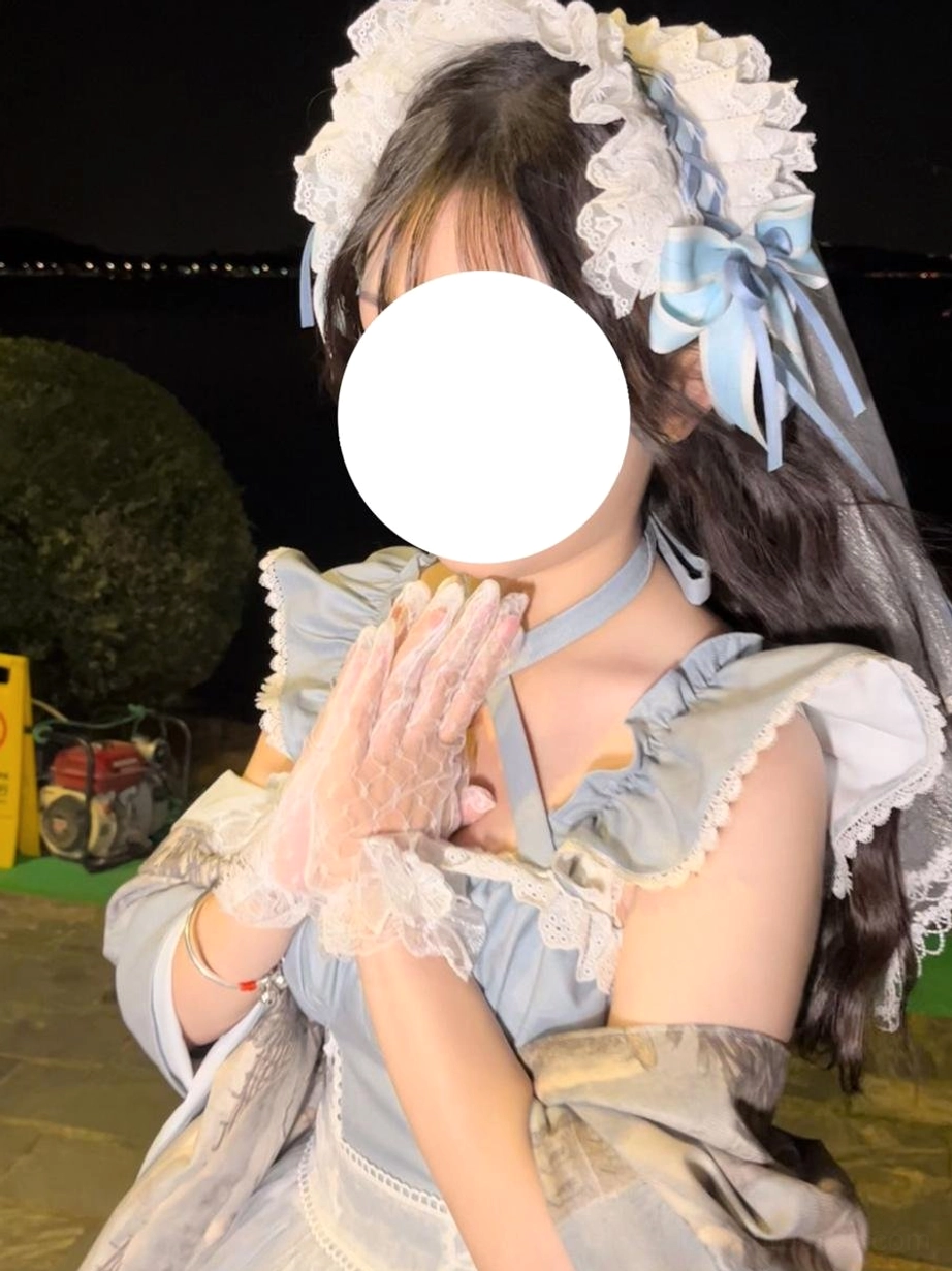 Classic chiffon lolita dress with landscape floral print, ruffled hemline, and structured corset silhouette, styled ensemble view for reference and inspiration