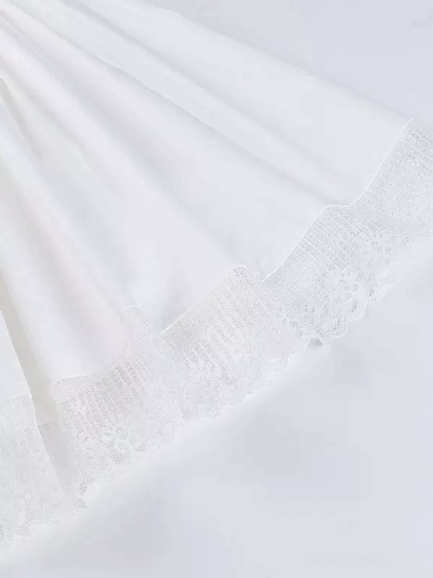 Gothic lolita lace-up corset dress color swatch and fabric detail, polyester material quality and lace embellishment close-up