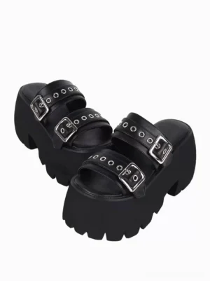 gothic-lolita-sandals-side-profile-adjustable-square-buckles-metal-eyelets-slip-on-peep-toe-thick-platform-sole