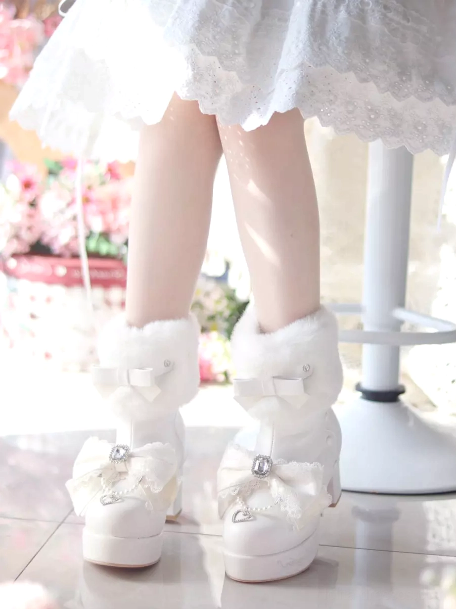 Lolita boots care maintenance instructions cleaning storage fur cuff preservation tips