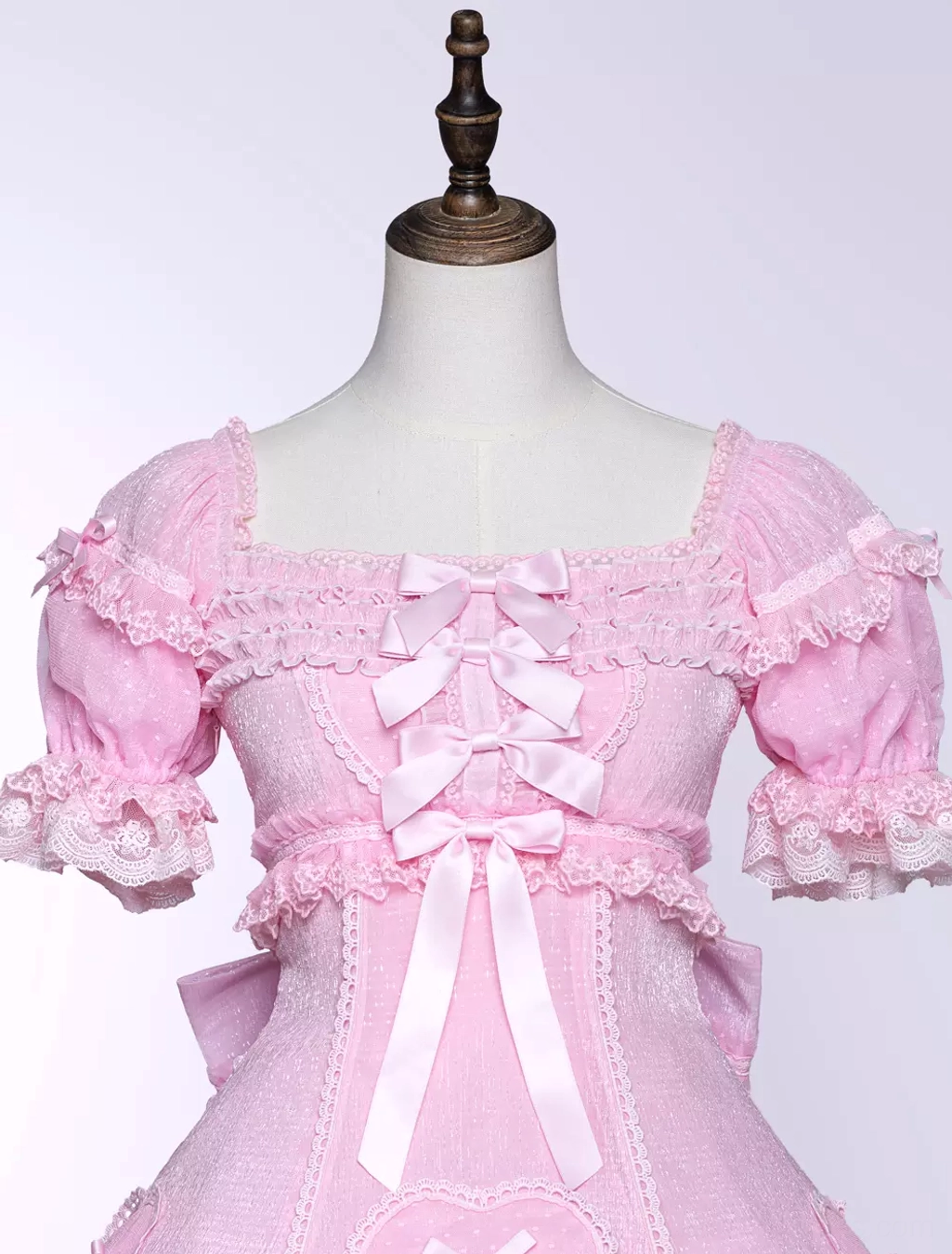 Pink Lolita dress alternative color option or seasonal styling variation with coordinating accessories