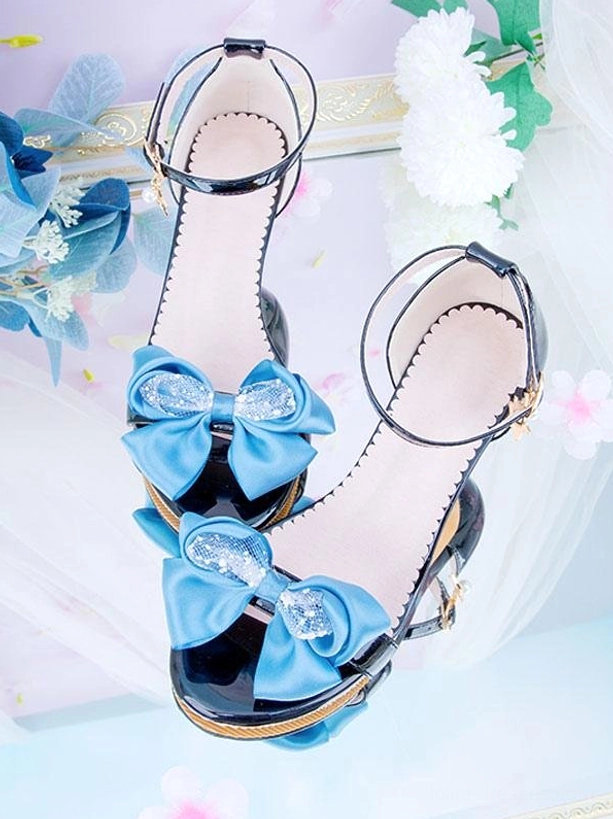 Rococo lolita pointed heel sandals complete collection multiple colorways sweet style aesthetic styling guide