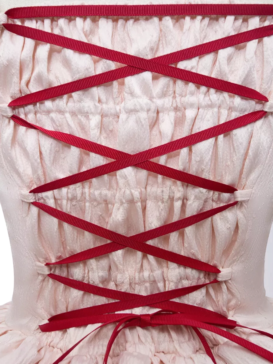 Sweet Lolita OP dress care and maintenance instructions showing proper cleaning, storage, and preservation methods for long-lasting wear and appearance