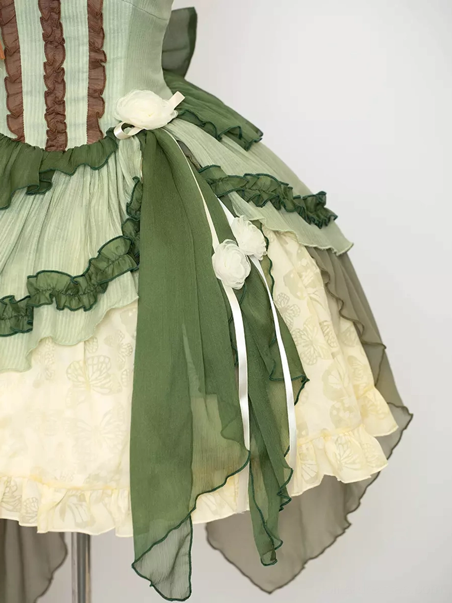 Color variations and style options available for sweet lolita dress design in different colorways and customization