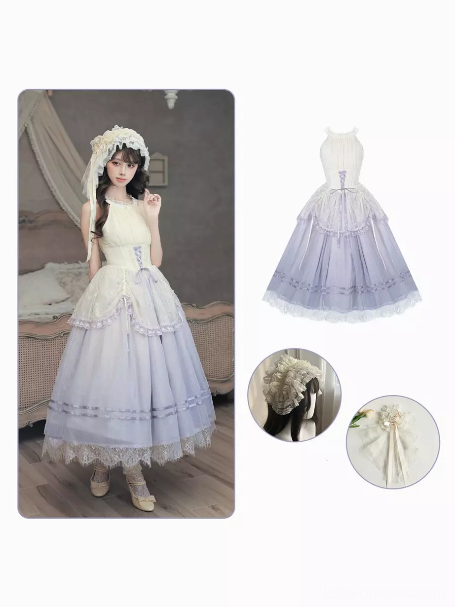 Pink halter lolita jsk dress size comparison all available sizes s m l fit guide measurement chart visual reference